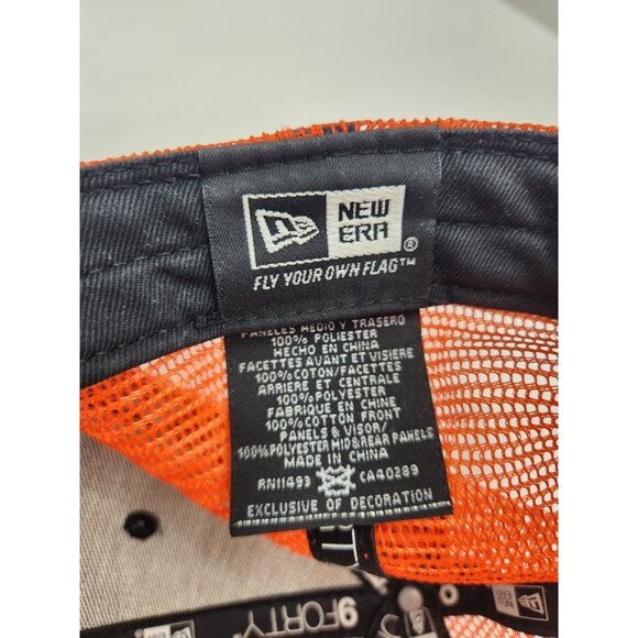 Baltimore Orioles Adult Snapback Hat New Era Orange Black Mesh Baseball Cap Mens - Picture 12 of 12